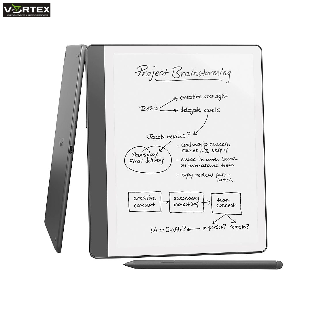 E-Book Kindle Scribe 2024 16GB Wi-Fi w/Premium Pen, ADS Tungsten