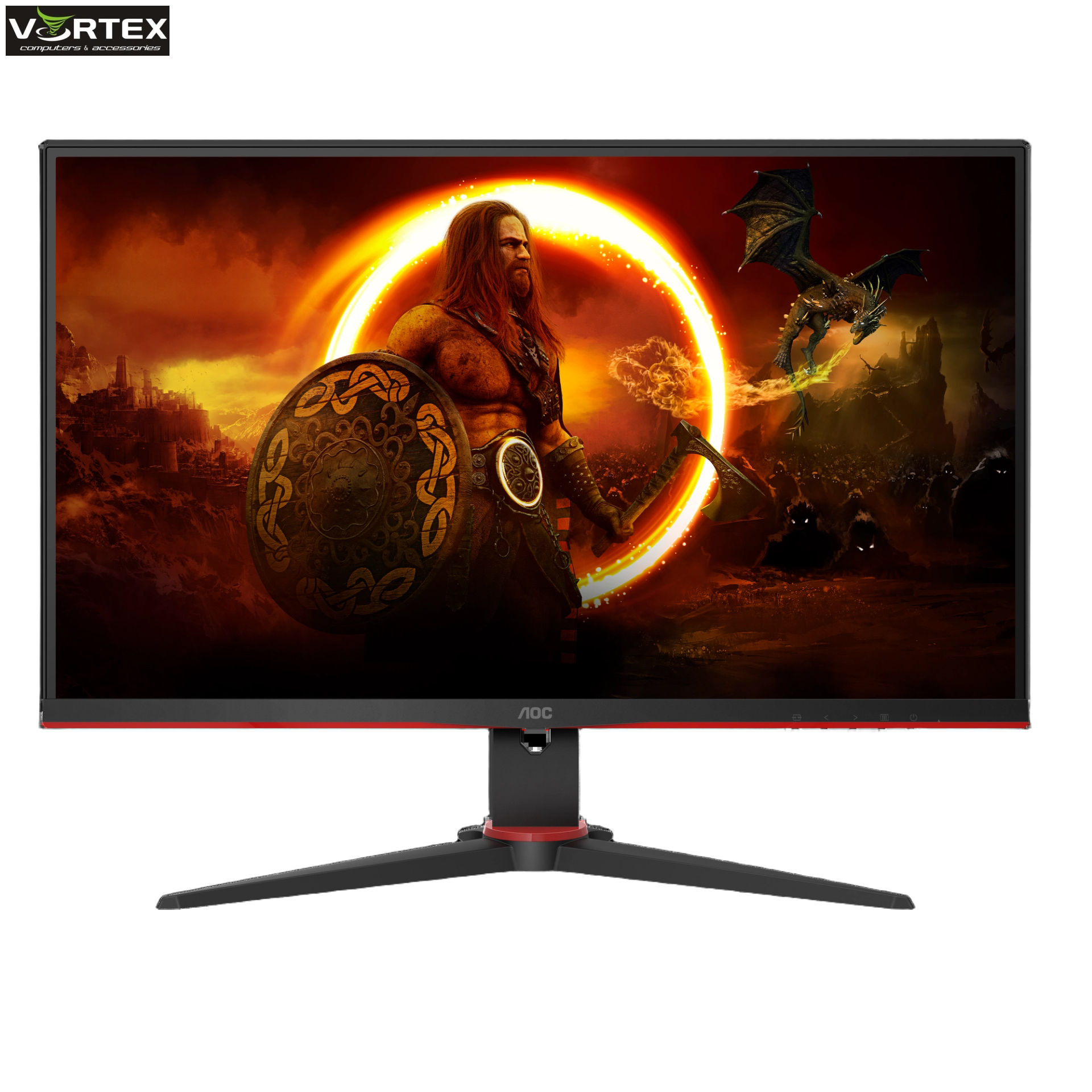 MONITOR 27" AOC 27G2SAE/BK, 1920x1080, VA, 165Hz, Freesync Premium, Adaptive-Sync,  1ms, VGA, DP, 2xHDMI, Speakers