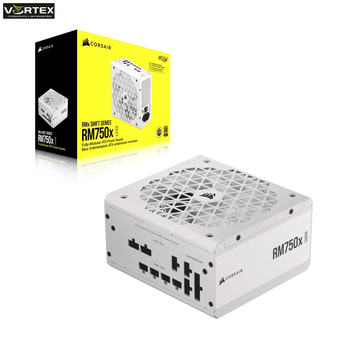 PSU 750W CORSAIR RM750X SHIFT WHITE 80 PLUS GOLD ATX 3.1& PCIe5.1 FULL MODULAR CP-9020273-EU