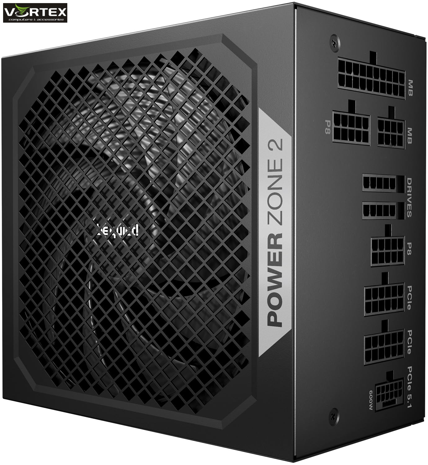 PSU 1200W BE QUIET! POWER ZONE 2 80 Plus PLATINUM FULL MODULAR, w/ 90° angled 12V-2x6, BP030EU