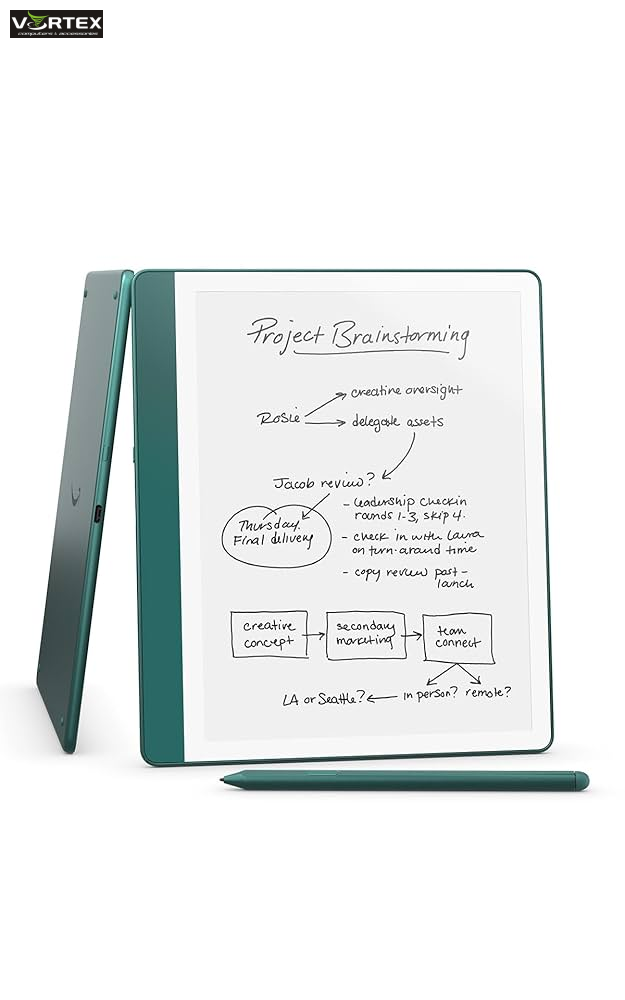 TABLET AMAZON KINDLE SCRIBE 2024 10,2" 64GB, METALIC JADE, w/Premium Pen and Digital Notebook