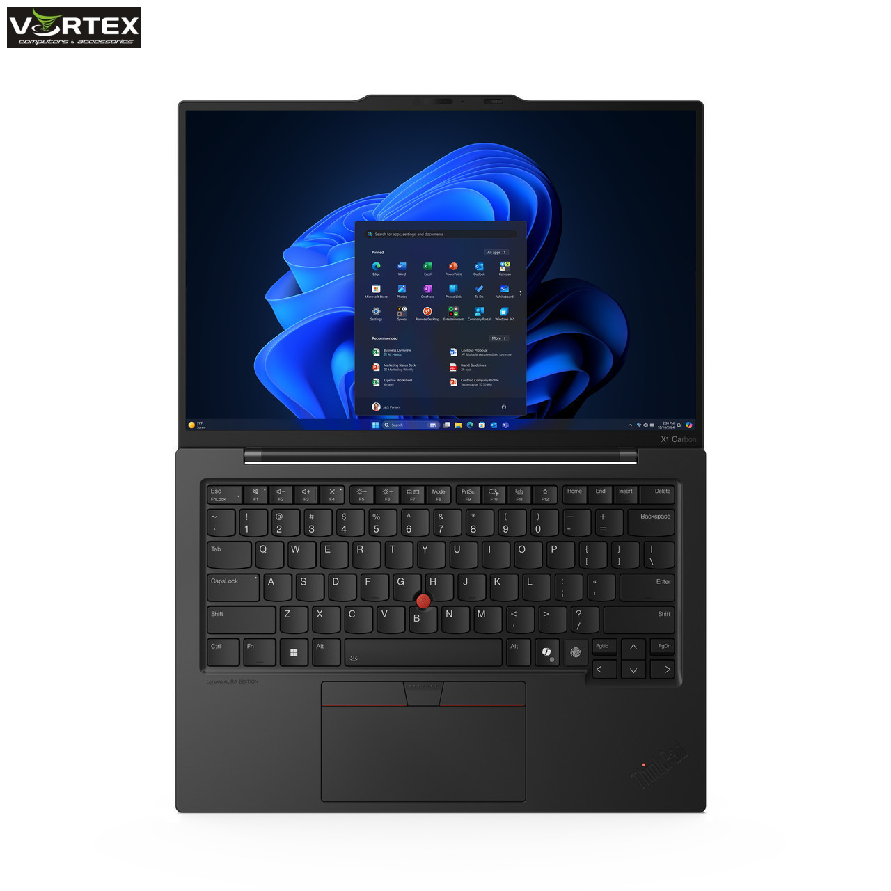 ThinkPad X1 Carbon Gen 13 Aura Edition, Intel Core Ultra 7 258V, 14" 2.8K (2880x1800) OLED 500nits Anti-glare / Anti-reflection / Anti-smudge, 120Hz, 32GB Soldered LPDDR5x-8533, 1TB SSD M.2 2280 PCIe 5.0x4 Performance NVMe, Windows 11 Pro, 3Y Premier Supp