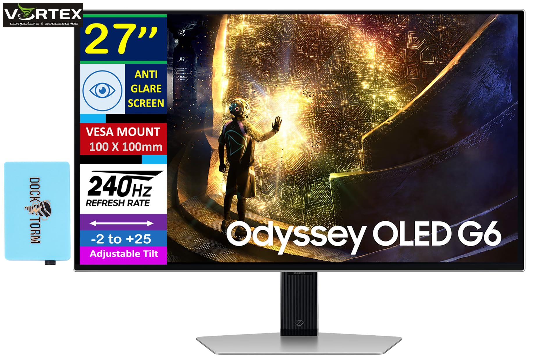 Monitor 27 Samsung LS27DG612SUXEN Odyssey OLED G6 240 QHD 2560x1440 240Hz