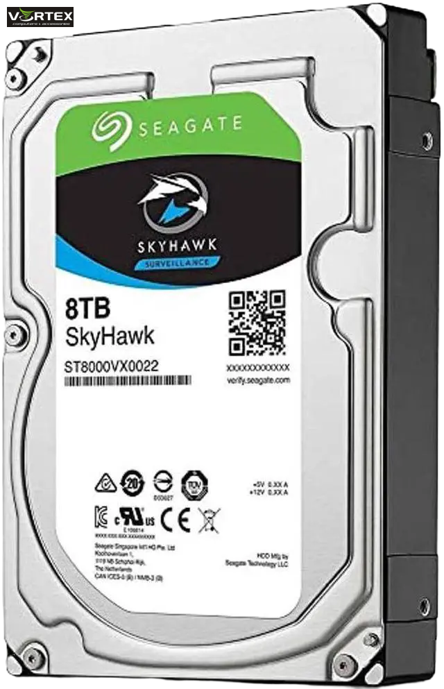 HDD 3.5" SEAGATE Skyhawk 3,5" 8TB SATA 6GB/s7200rpm 256MB RV