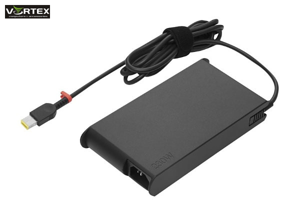 ThinkPad 230W AC Adapter (Slim tip); 100 - 240 V, 50 - 60 Hz, 230 W, 2.5 A