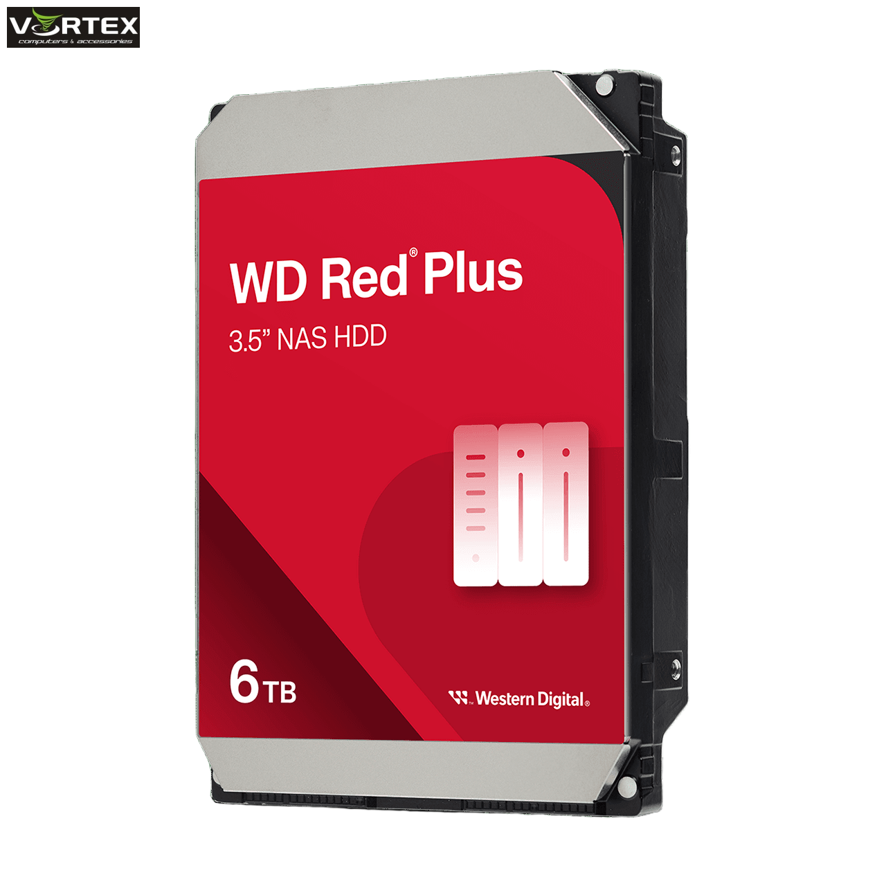 HDD 3,5" 6TB WD RED PLUS NAS 5400RPM 256MB 24x7 SATAIII WD60EFPX