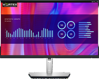 Monitor DELL P2723DE, 27" IPS, QHD 2K 2560x1440 at 60 Hz, 16:9 AR, 1000:1, 5ms, 350 cd/m2, 99% sRGB, 178(V)/178(H), HDMI, DP(In), DP(Out), USB-C hub, USB-C 3.2/DP PD 90W, USB 3.2x4, LAN RJ-45, HAS