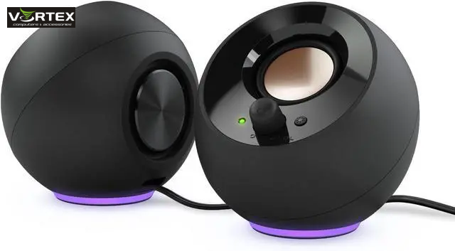 SPEAKERS 2.0 CREATIVE PEBBLE SE Black, USB Type-C, bluetooth 5.3, RGB, (4.4W) 51MF1725AA000
