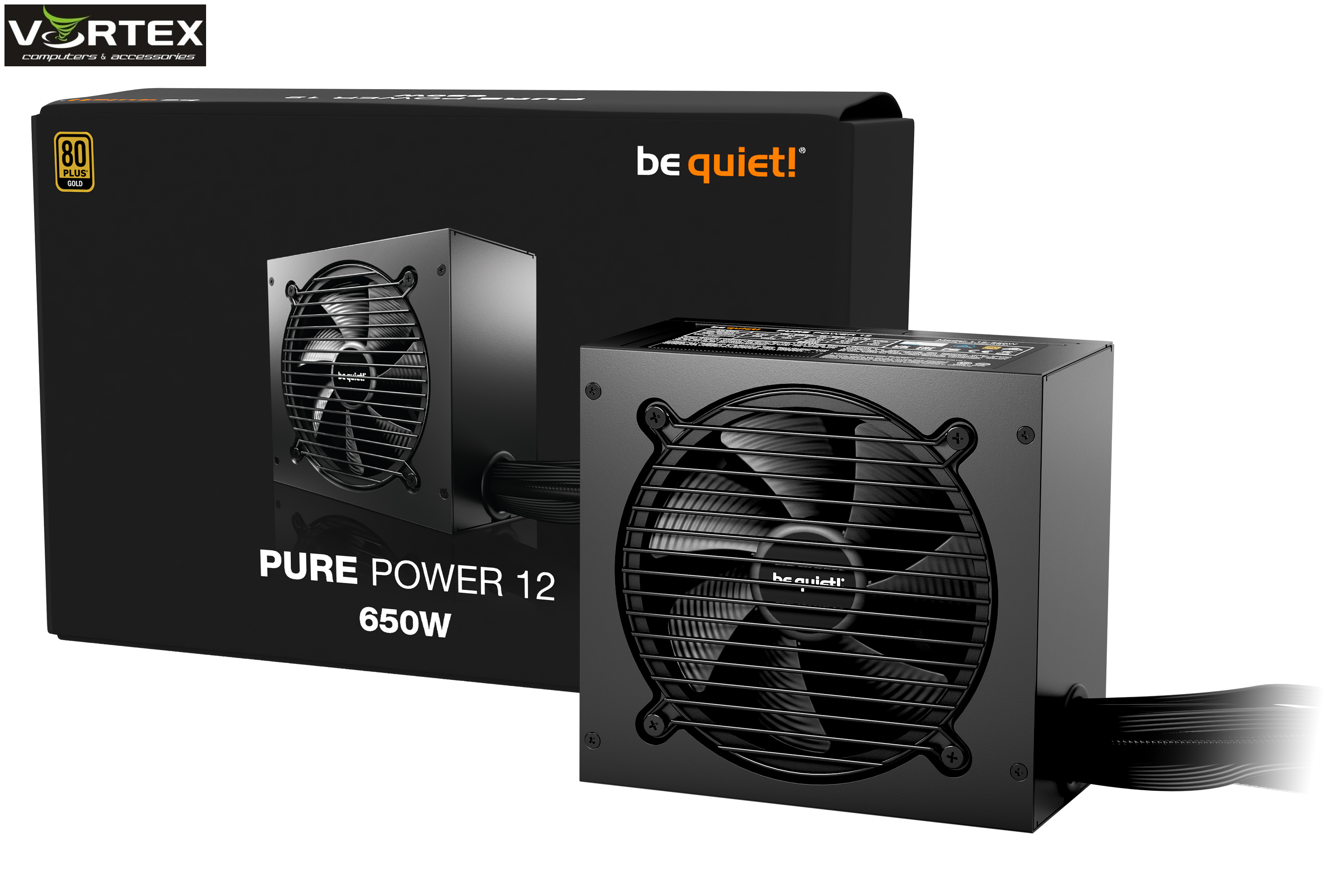 PSU 650W BE QUIET! PURE POWER 12 w/PCIe 5.1, 80 Plus GOLD, BP002EU