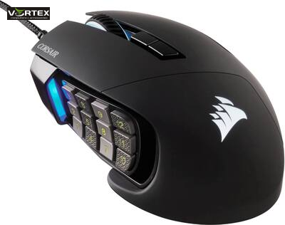 MOUSE WIRED USB CORSAIR Scimitar Elite RGB Gaming MOBA/MMO (17 buttons), Black, CH-9304211-EU